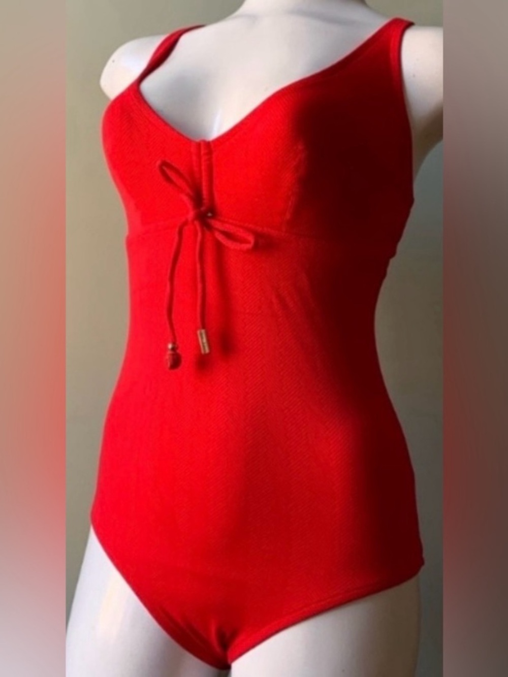 Andres Sarda Red One-Piece Swimsuit